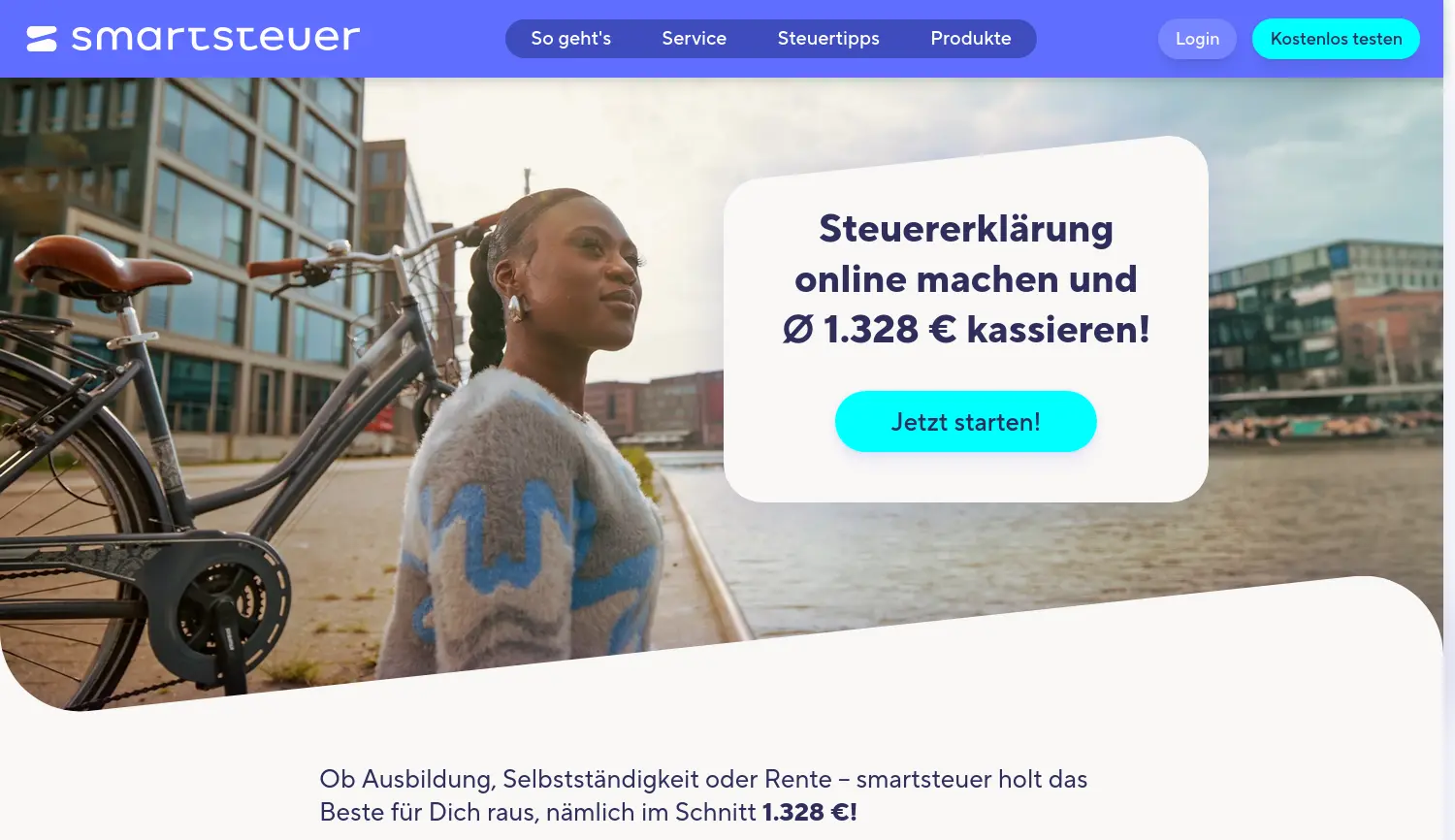 Website der Firma smartsteuer GmbH