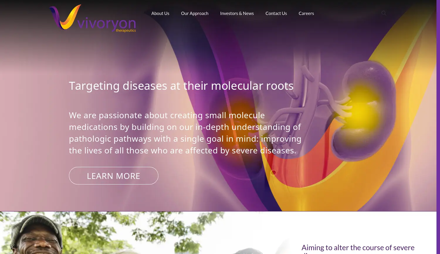 Website der Firma Vivoryon Therapeutics N.V.