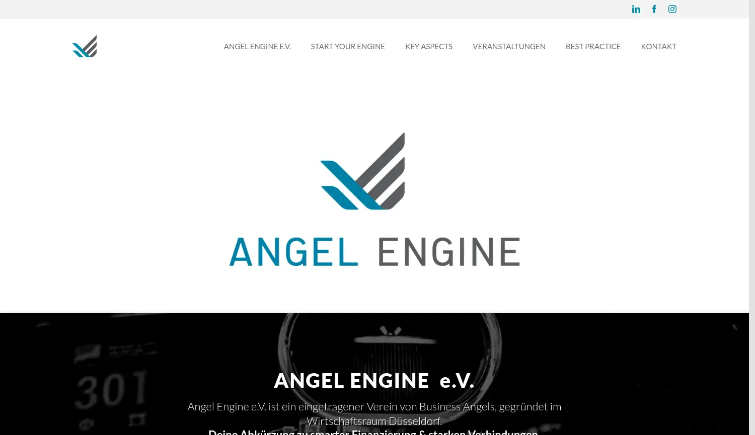 Website der Firma ANGEL ENGINE e.V.
