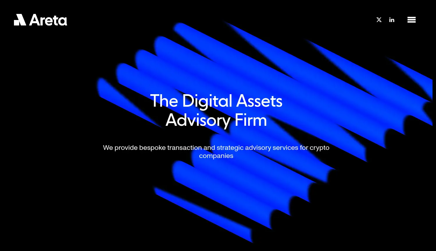 Website der Firma Areta GmbH