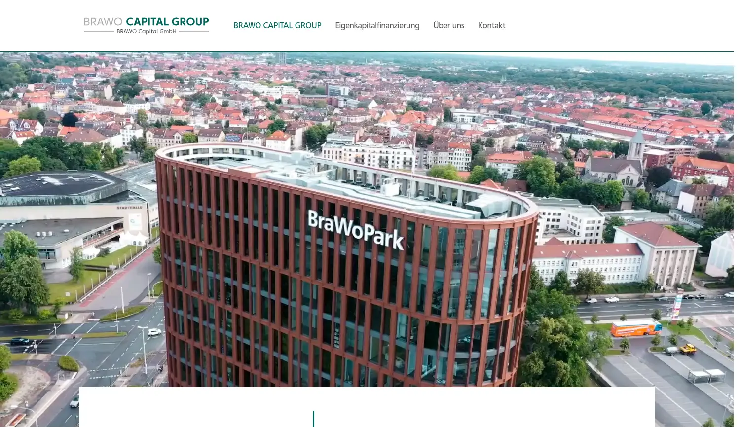Website der Firma BRAWO Capital GmbH