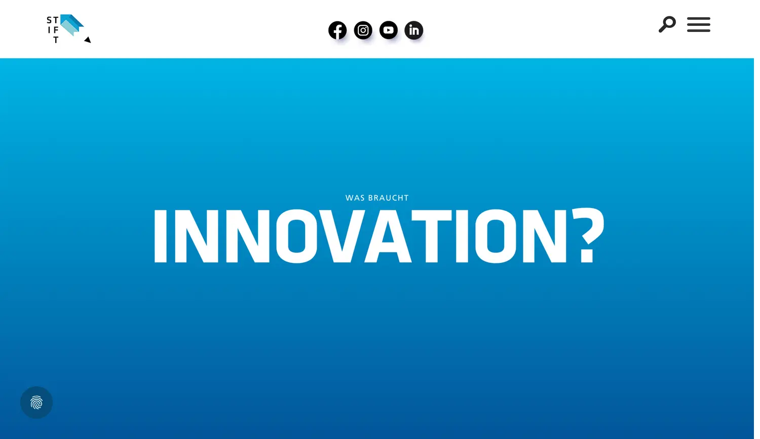 Website der Firma Stiftung für Technologie, Innovation und Forschung Thüringen (STIFT)