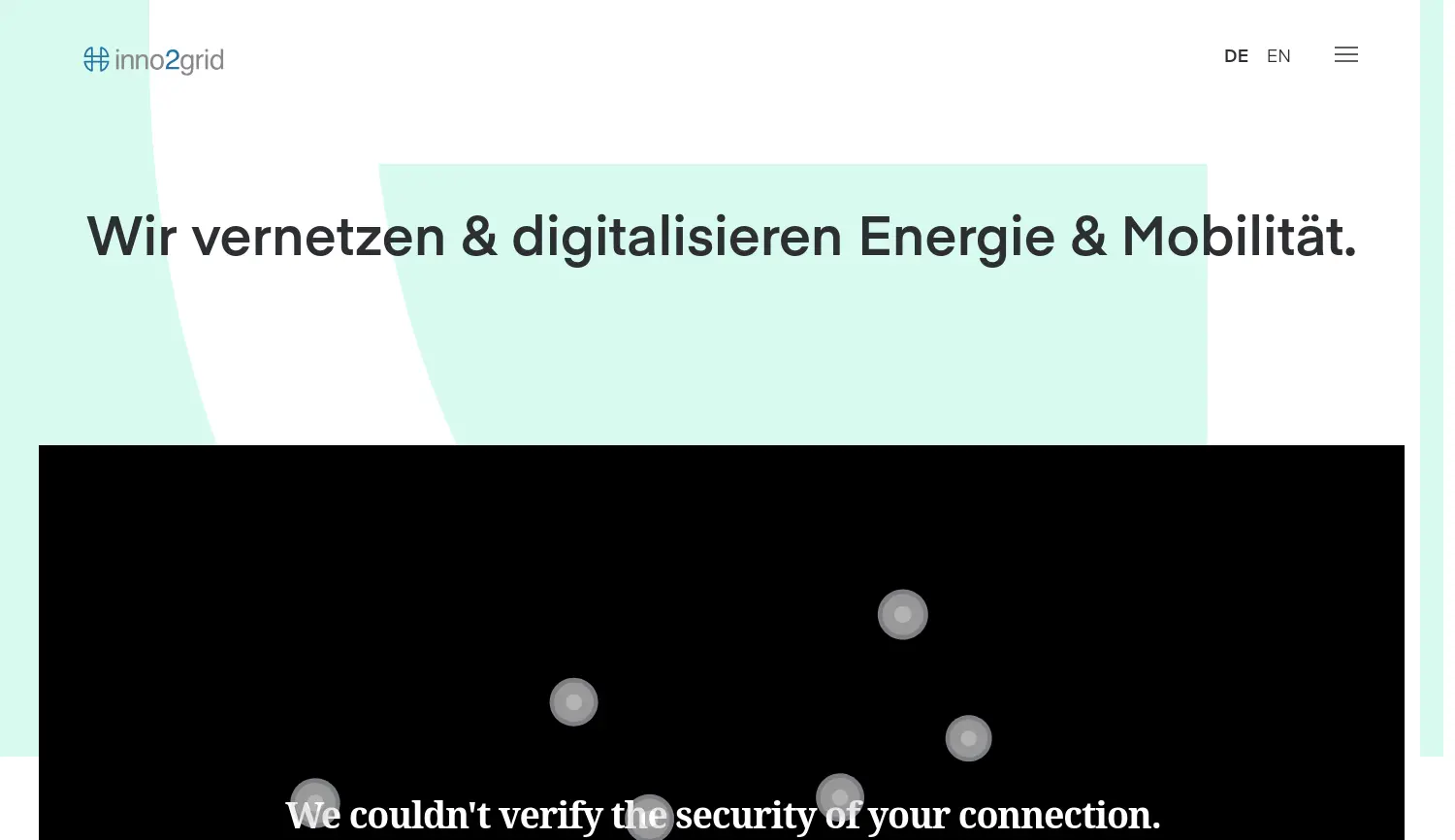 Website der Firma inno2grid GmbH