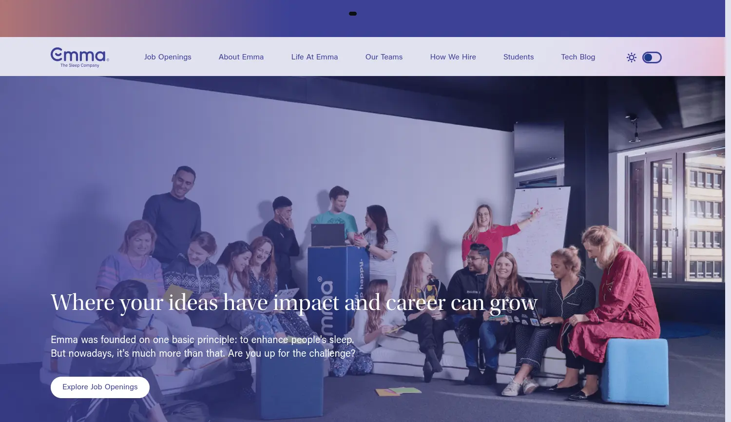 Website der Firma Bettzeit GmbH