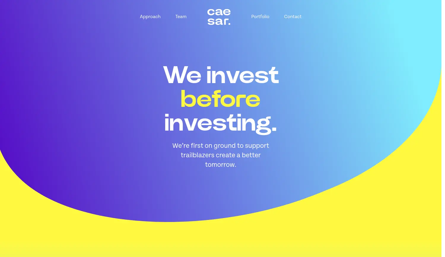 Website der Firma Caesar Ventures Management GmbH