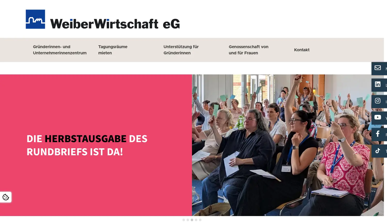 Website der Firma WeiberWirtschaft eG