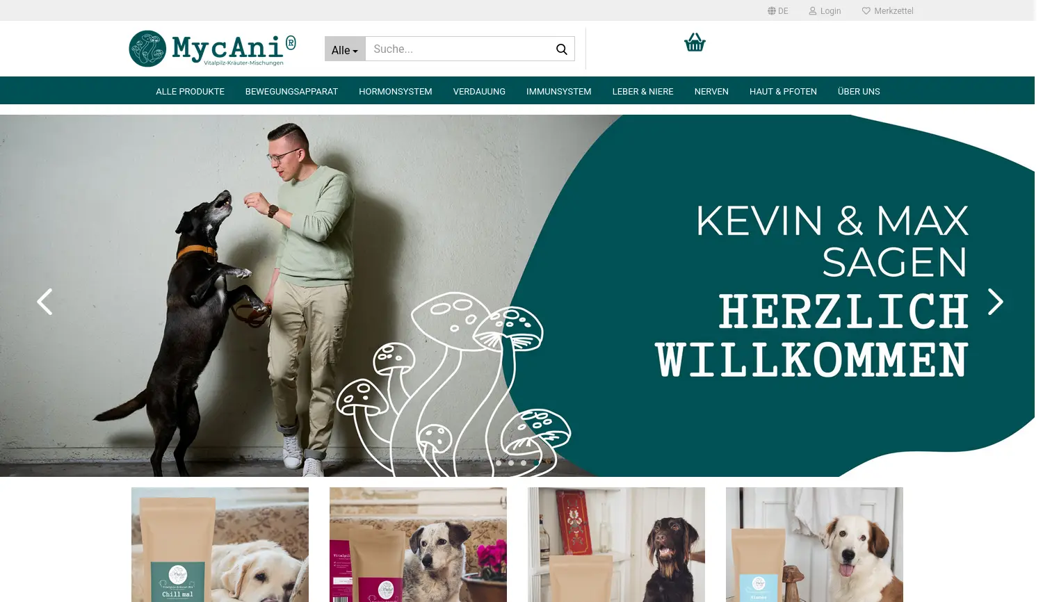 Website der Firma MycAni