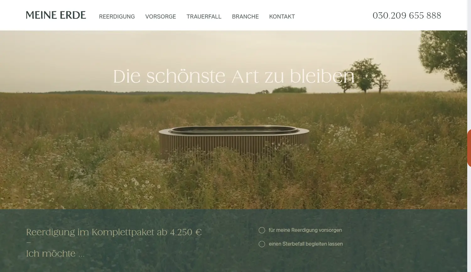 Website der Firma Circulum Vitae GmbH
