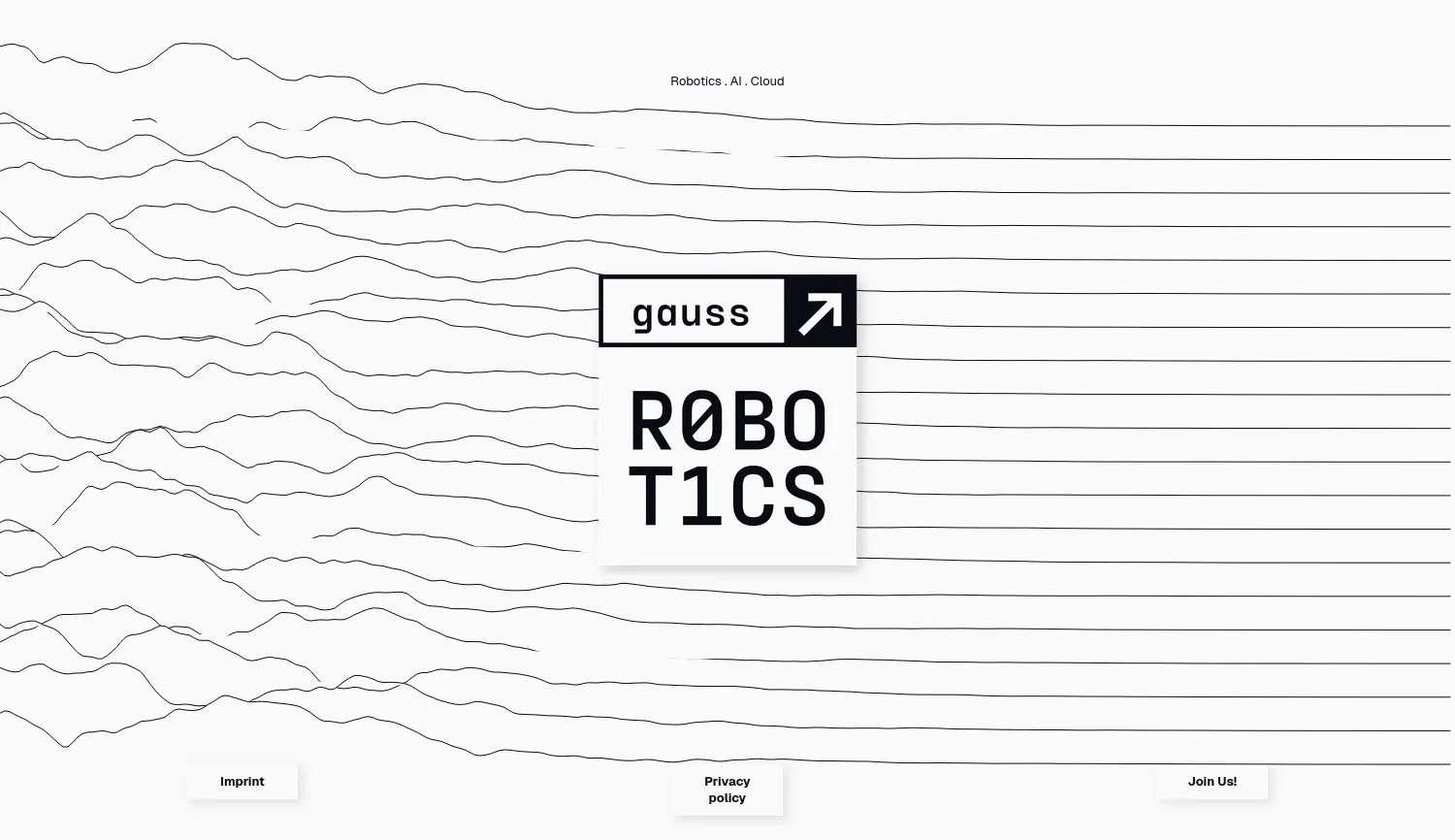 Website der Firma Gauss Robotics GmbH
