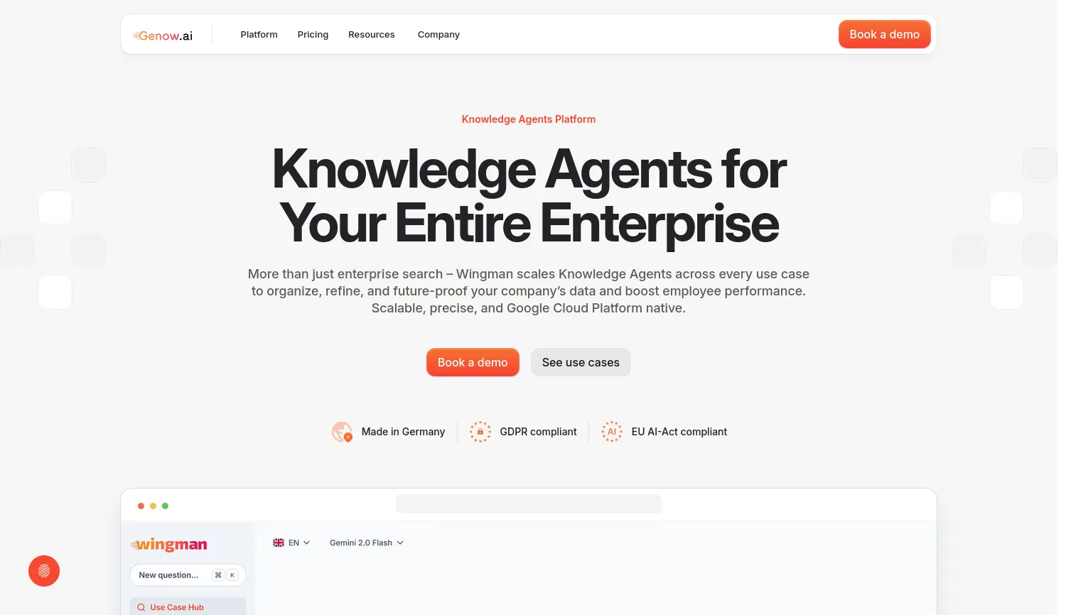 Website der Firma Genow GmbH