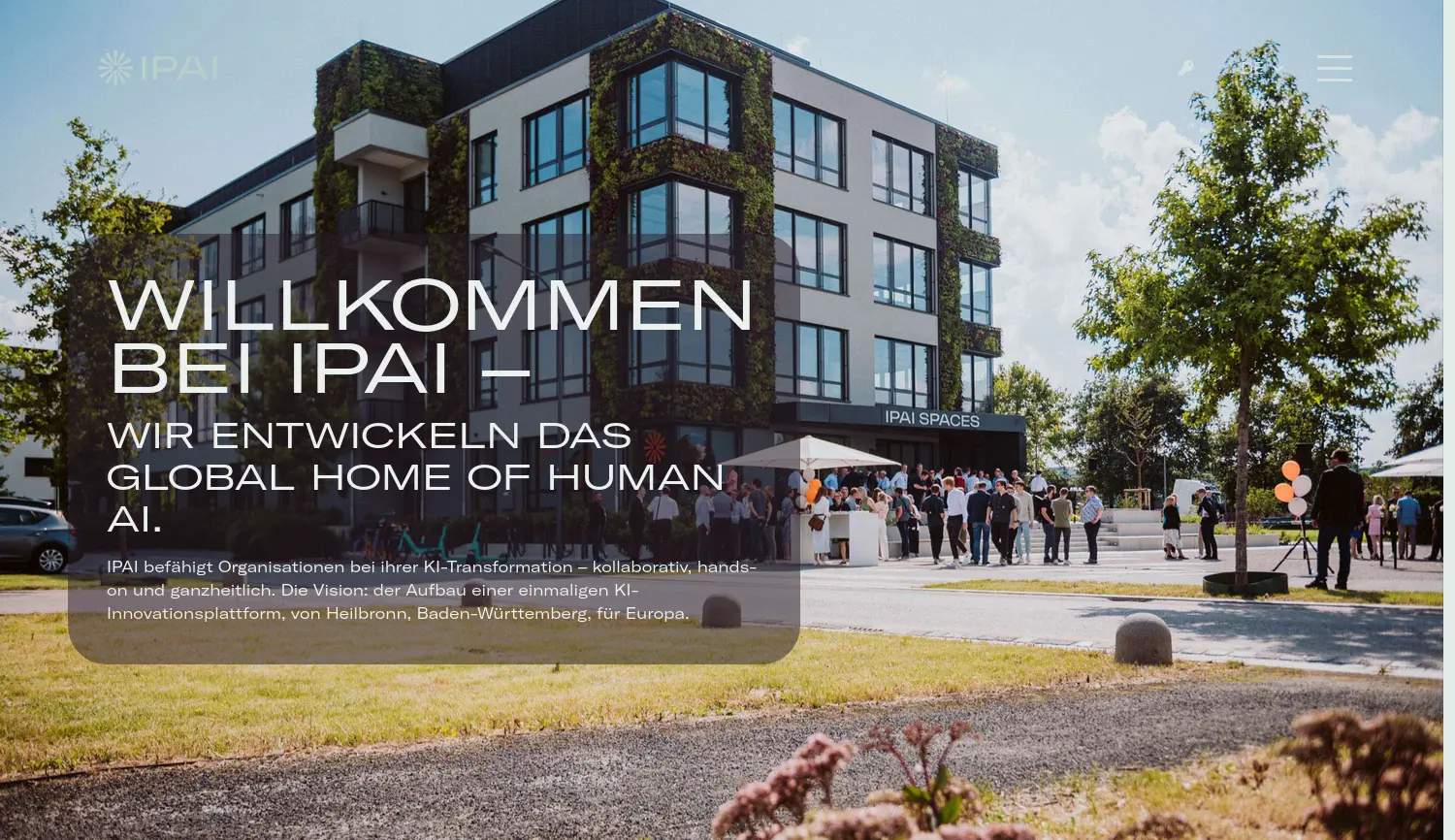 Website der Firma IPAI Management GmbH