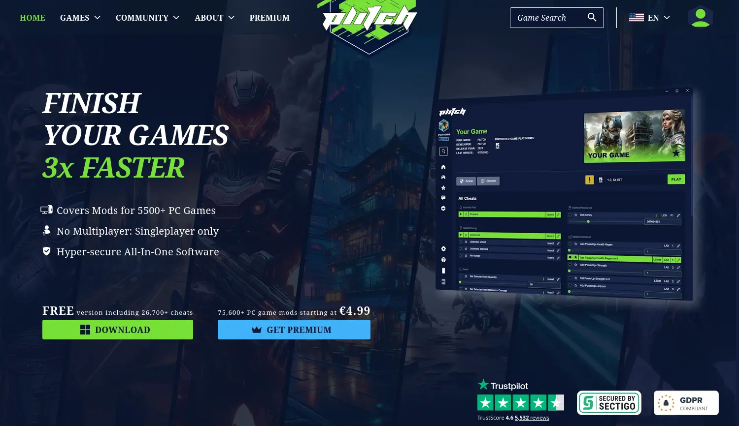 Website der Firma MegaDev GmbH