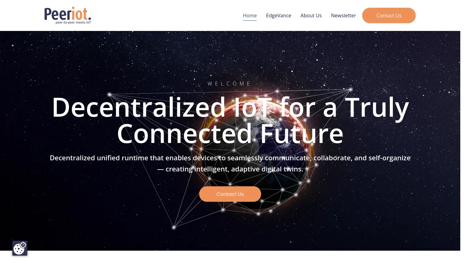 Website der Firma Peeriot GmbH