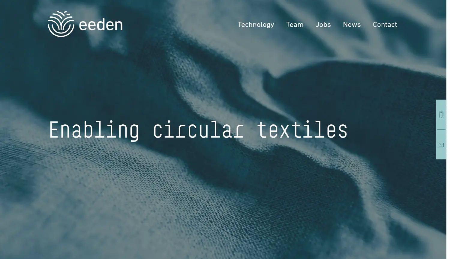 Website der Firma eeden GmbH