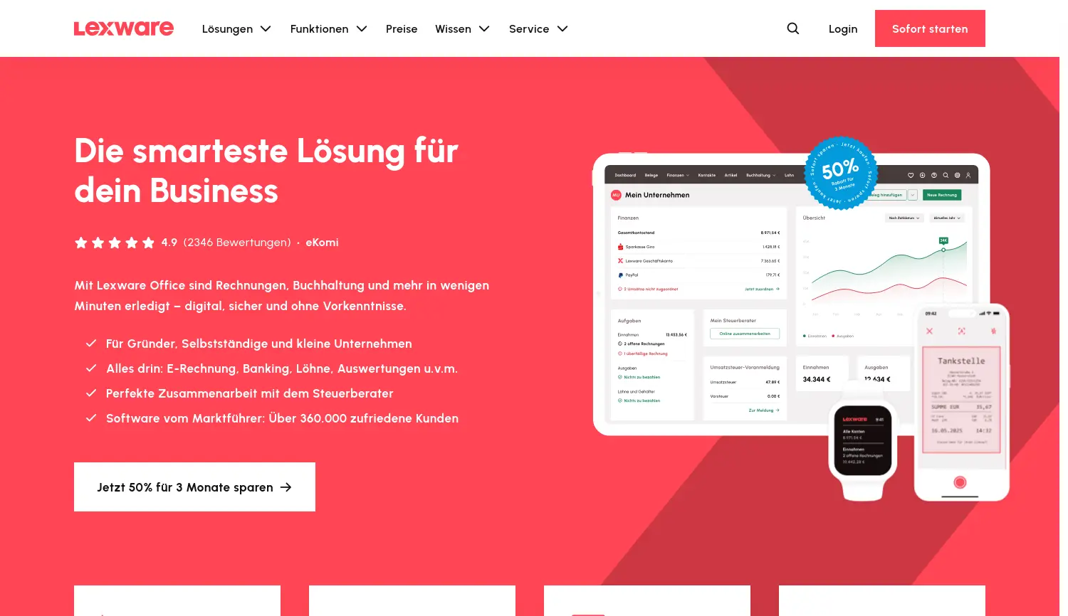 Website der Firma Haufe-Lexware GmbH & Co. KG