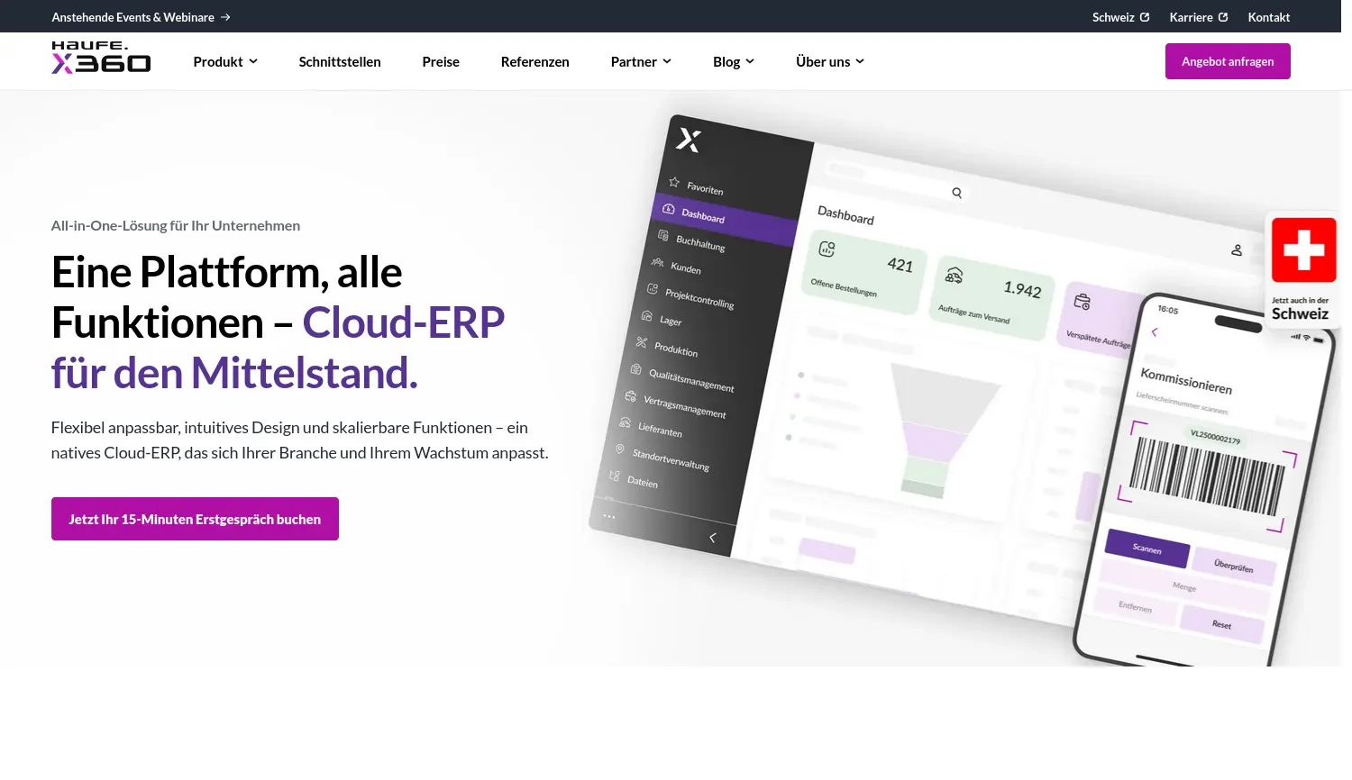 Website der Firma Haufe Service Center GmbH
