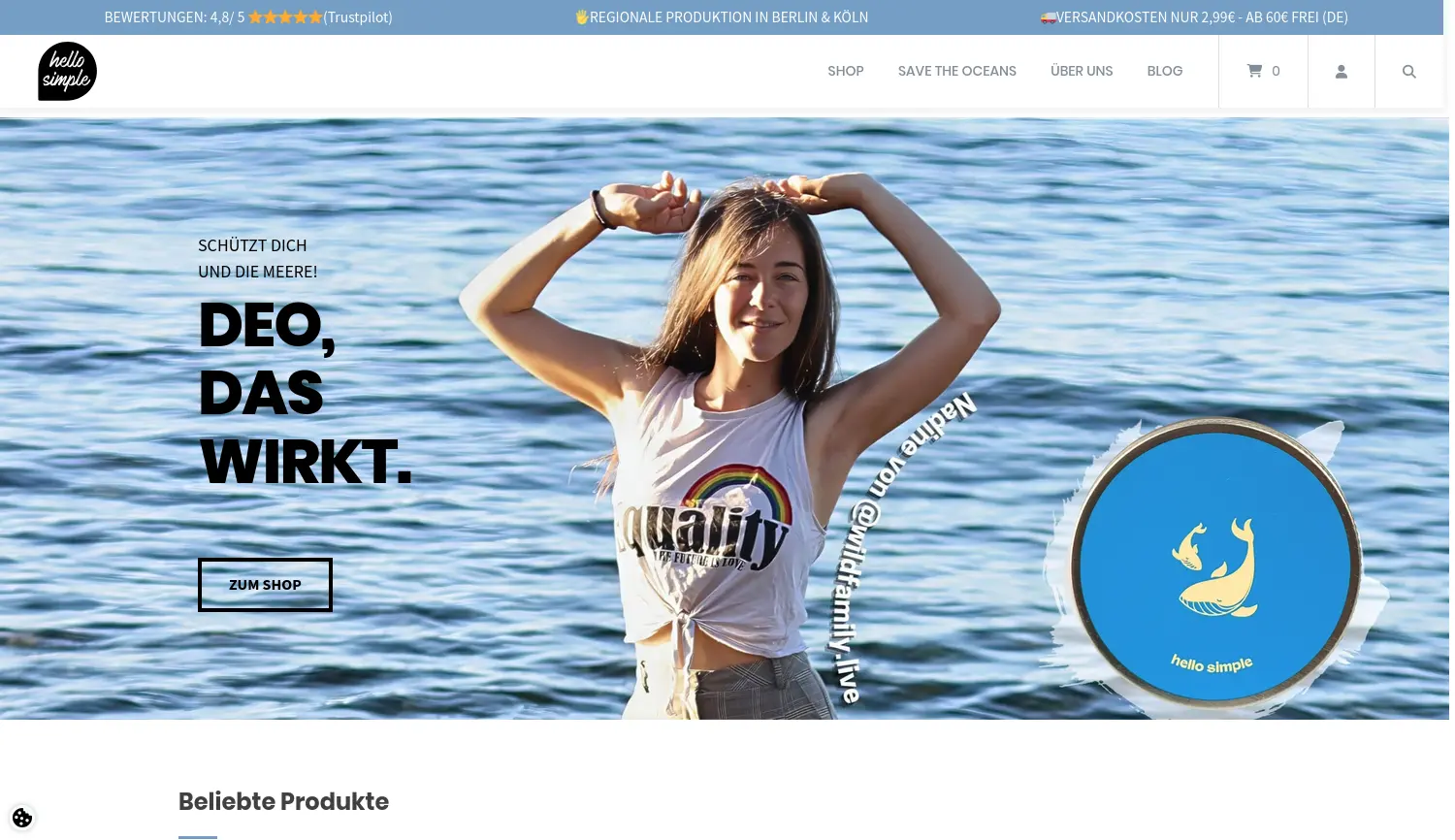 Website der Firma hello simple