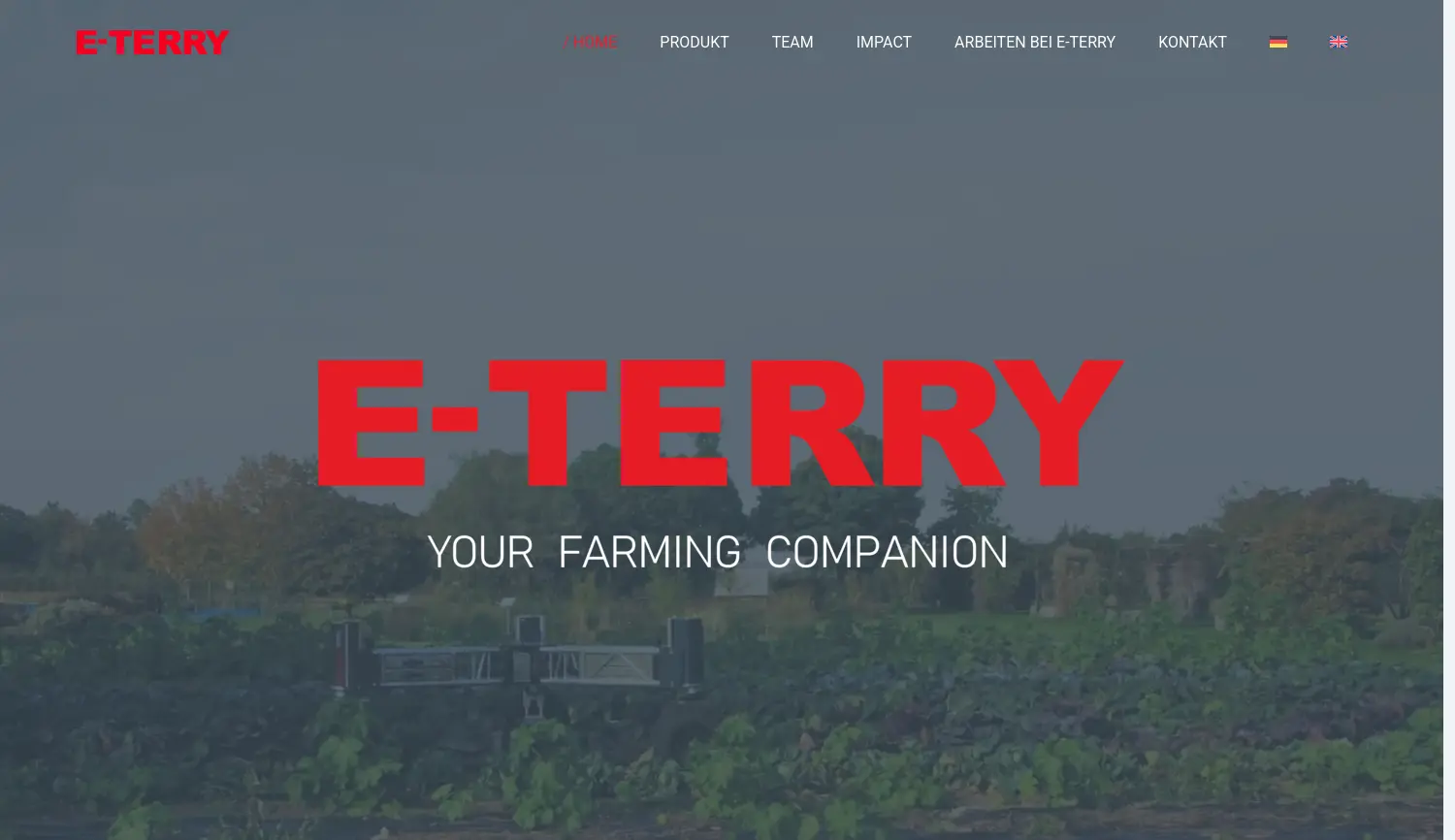 Website der Firma E-TERRY