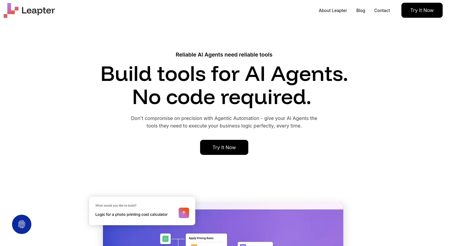 Website der Firma Leapter GmbH