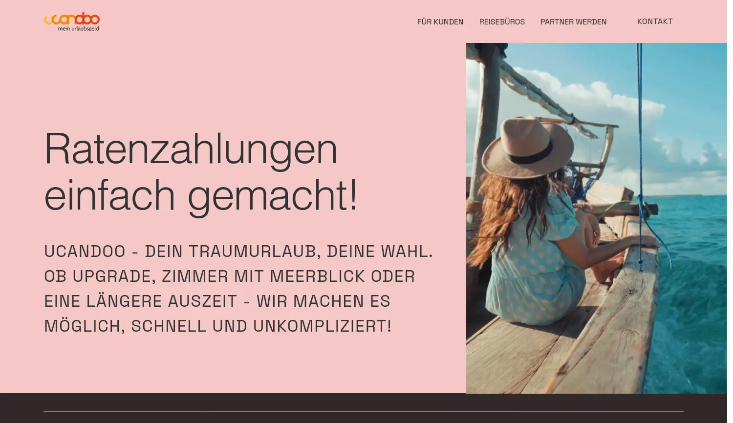 Website der Firma ucandoo GmbH