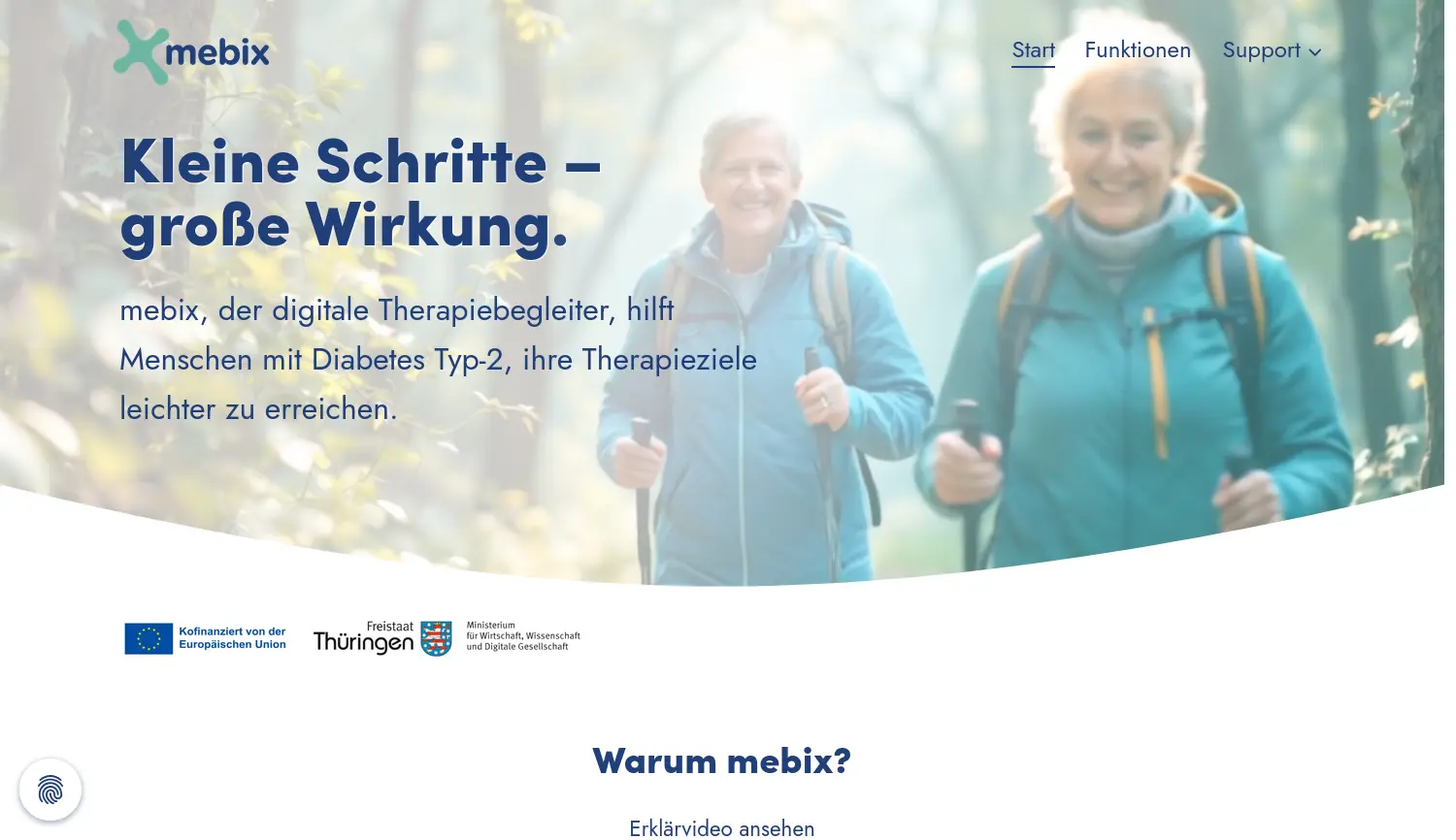 Website der Firma Vision2B GmbH