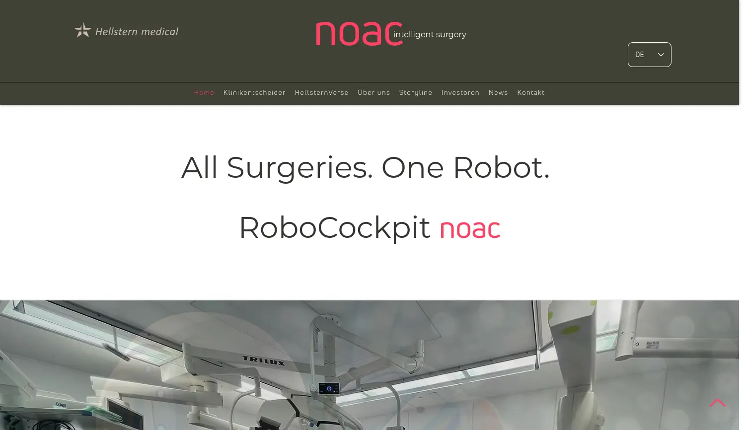 Website der Firma Hellstern medical GmbH