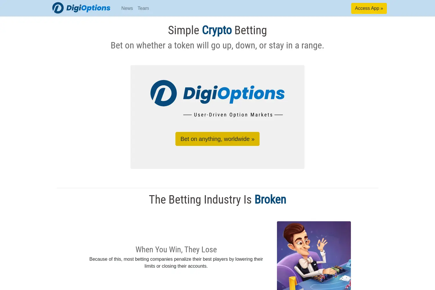 Website der Firma DigiOptions GmbH
