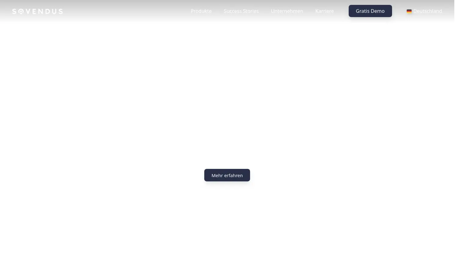 Website der Firma Sovendus GmbH