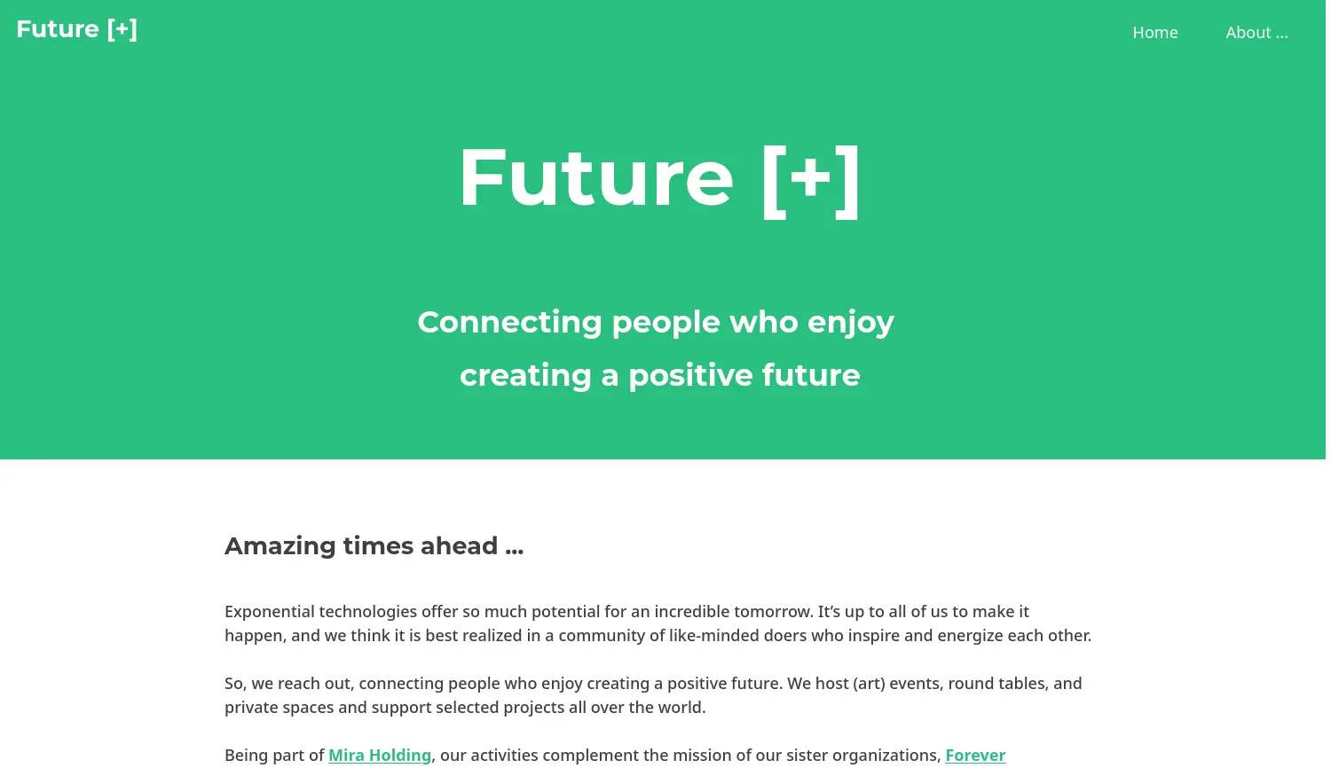 Website der Firma Mira Vermögensverwaltungs- und Beteiligungsgesellschaft mbH
