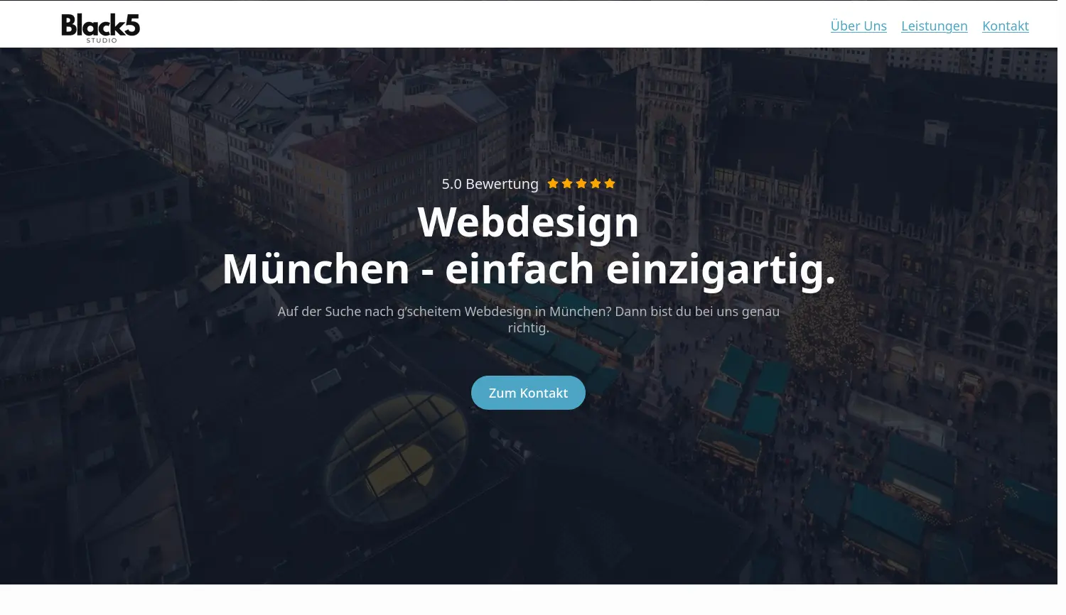 Website der Firma Webdesign München