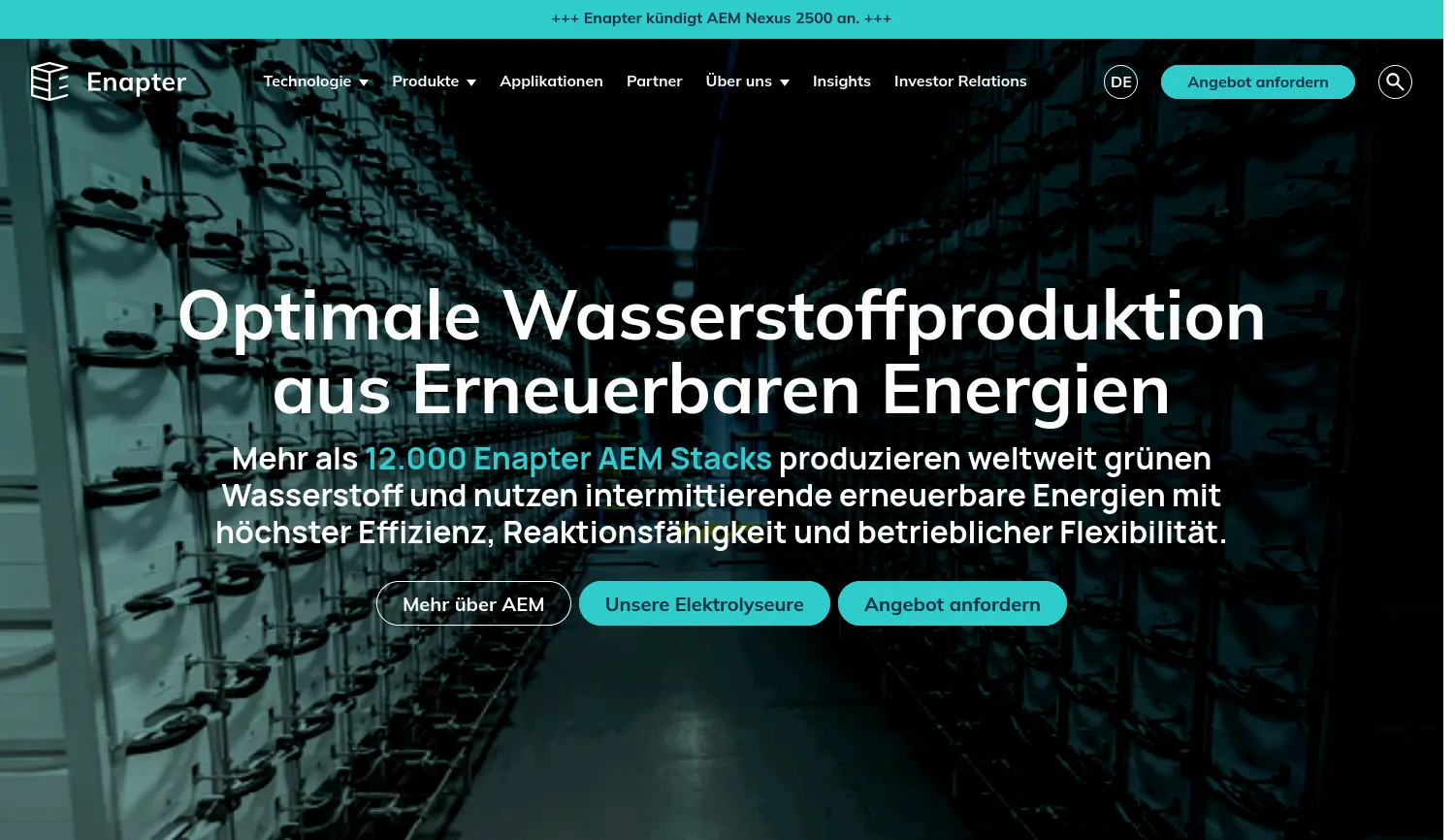Website der Firma Enapter AG