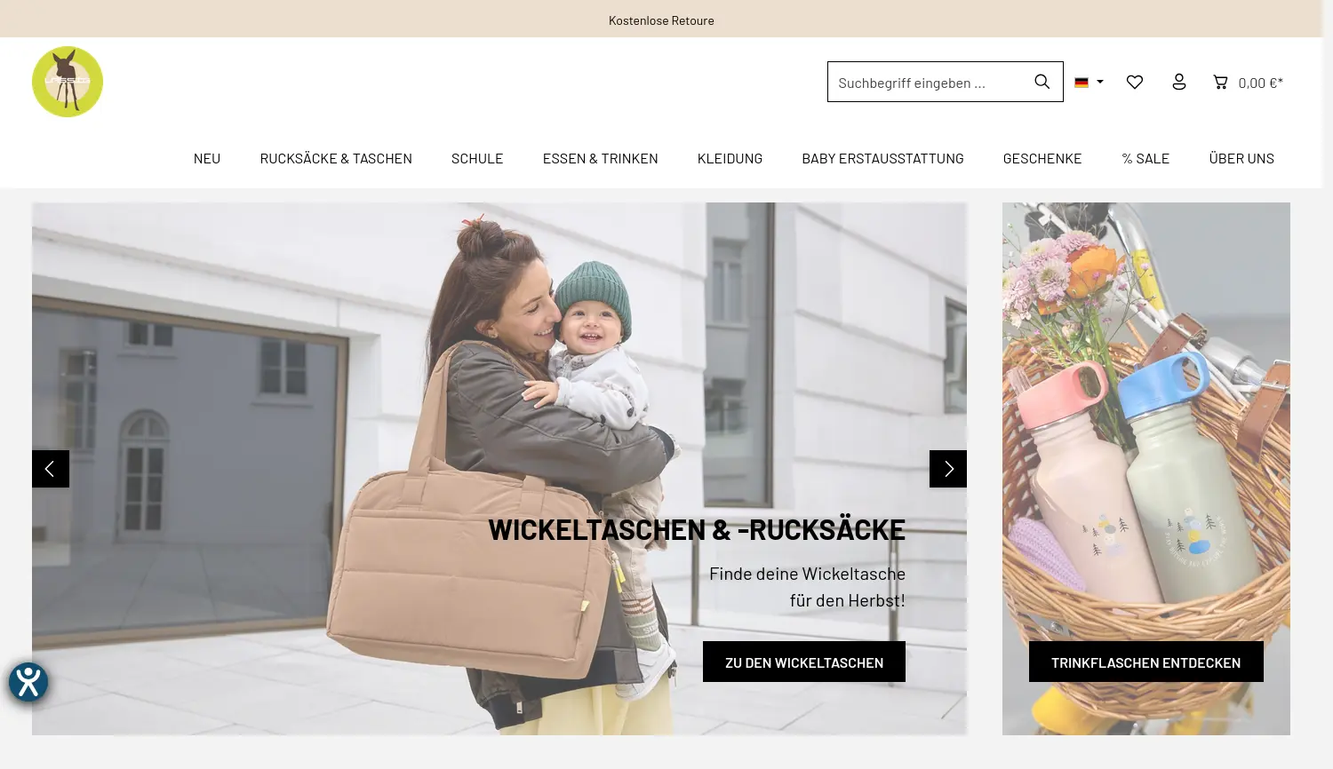 Website der Firma Lässig GmbH