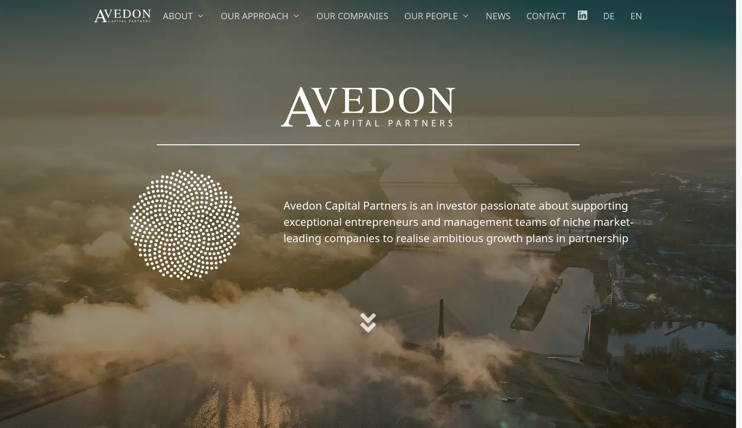 Website der Firma Avedon GmbH
