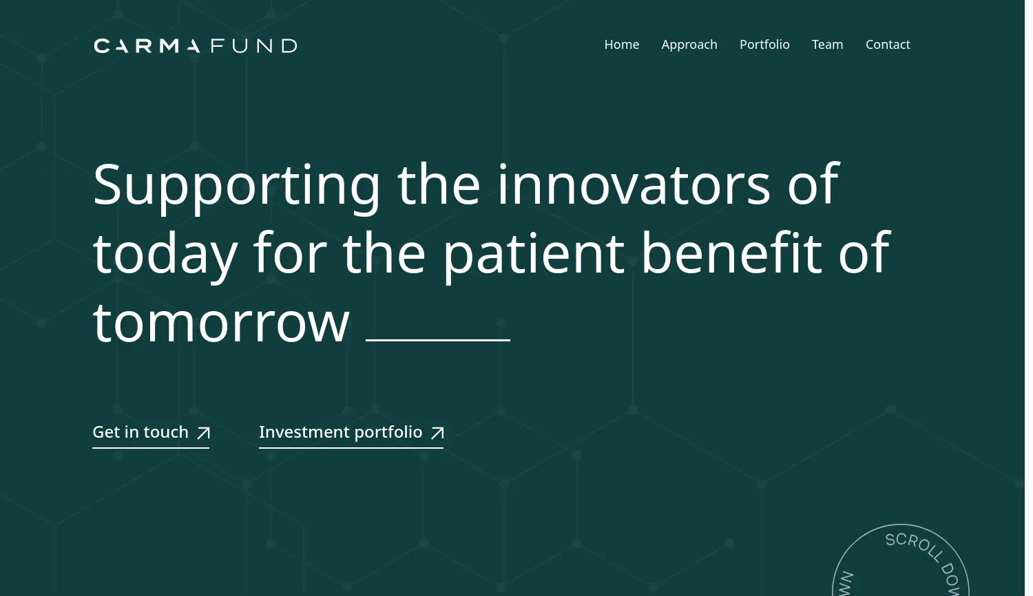 Website der Firma CARMA FUND Management GmbH