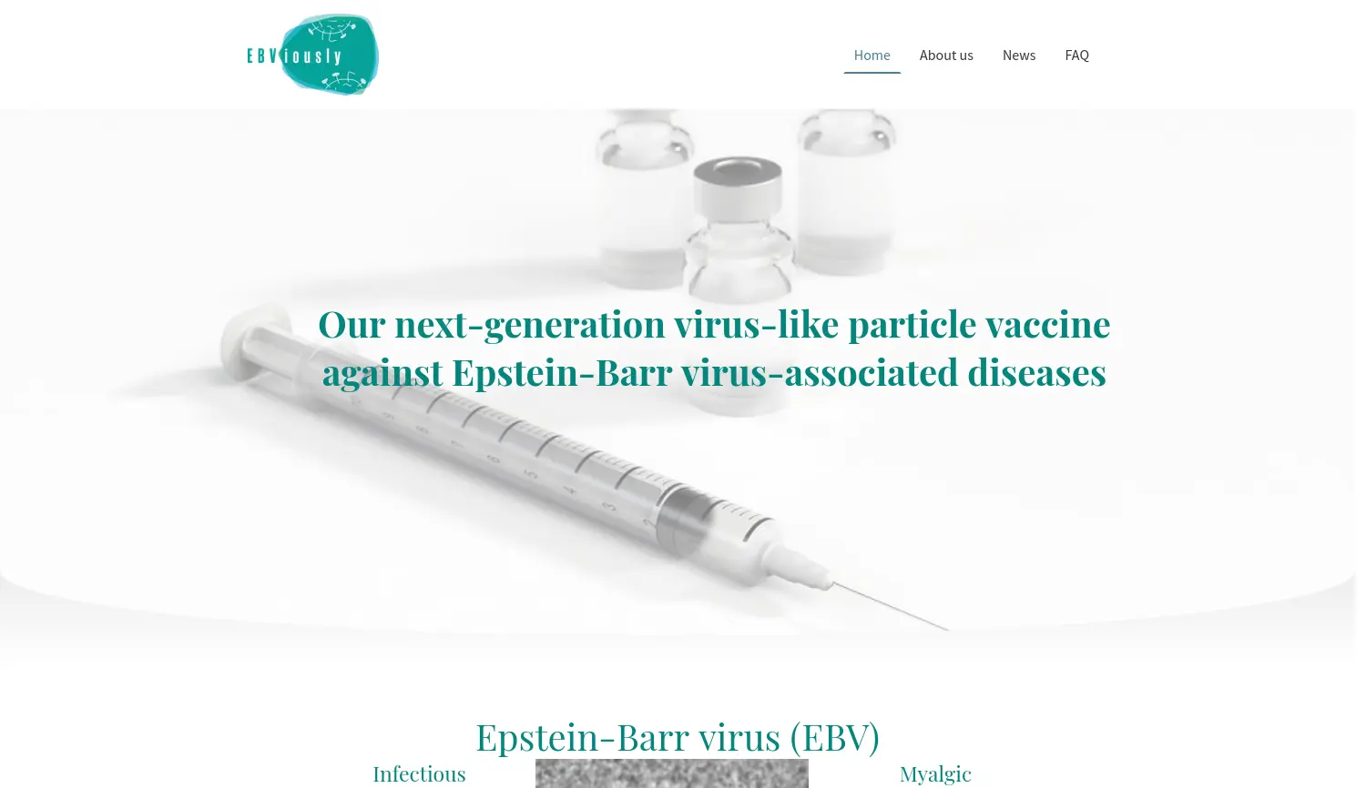 Website der Firma EBViously GmbH