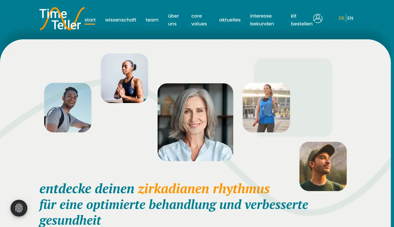 Website der Firma TimeTeller® GmbH