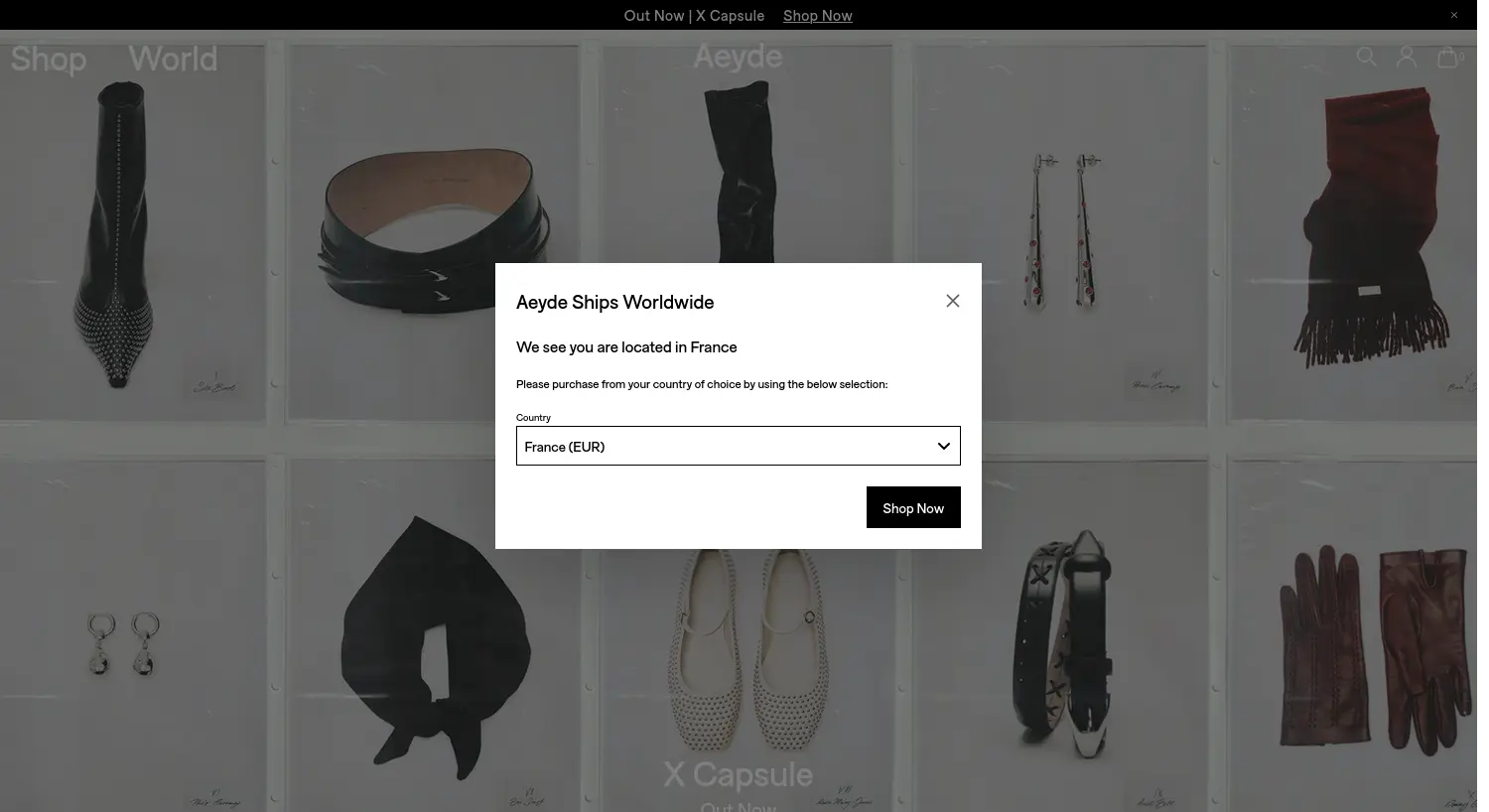 Website der Firma Aeyde GmbH