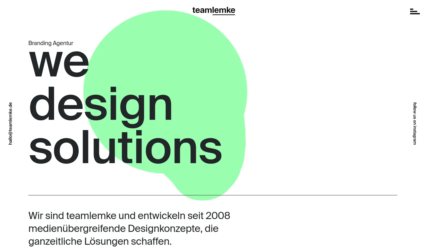 Website der Firma teamlemke GmbH