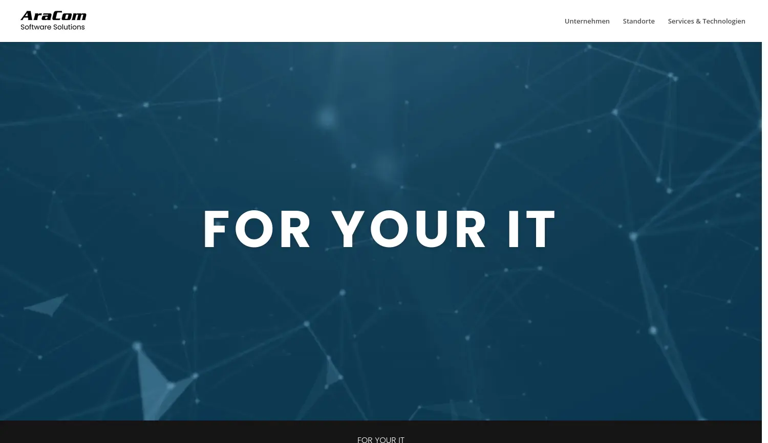 Website der Firma AraCom Software Solutions GmbH