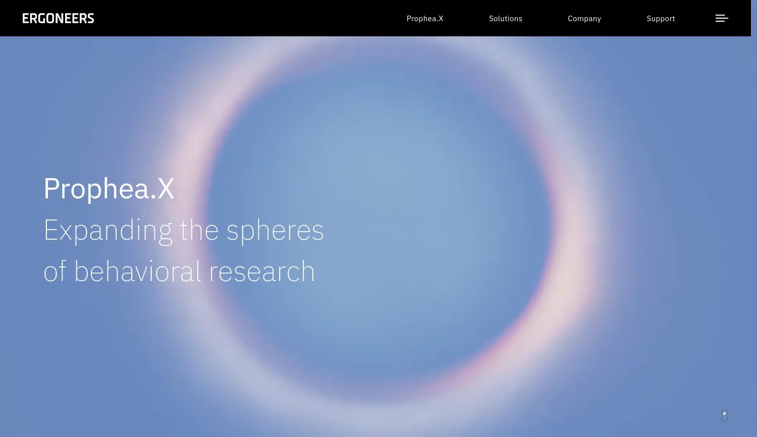 Website der Firma Ergoneers GmbH