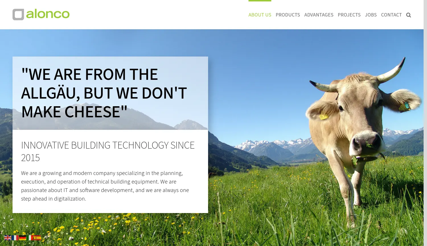 Website der Firma ALONCO GMBH