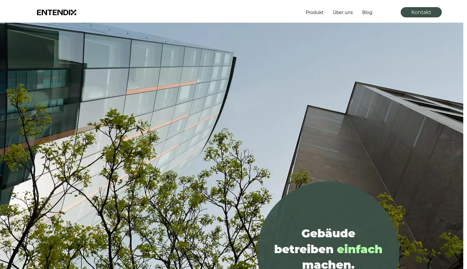 Website der Firma ENTENDIX GmbH