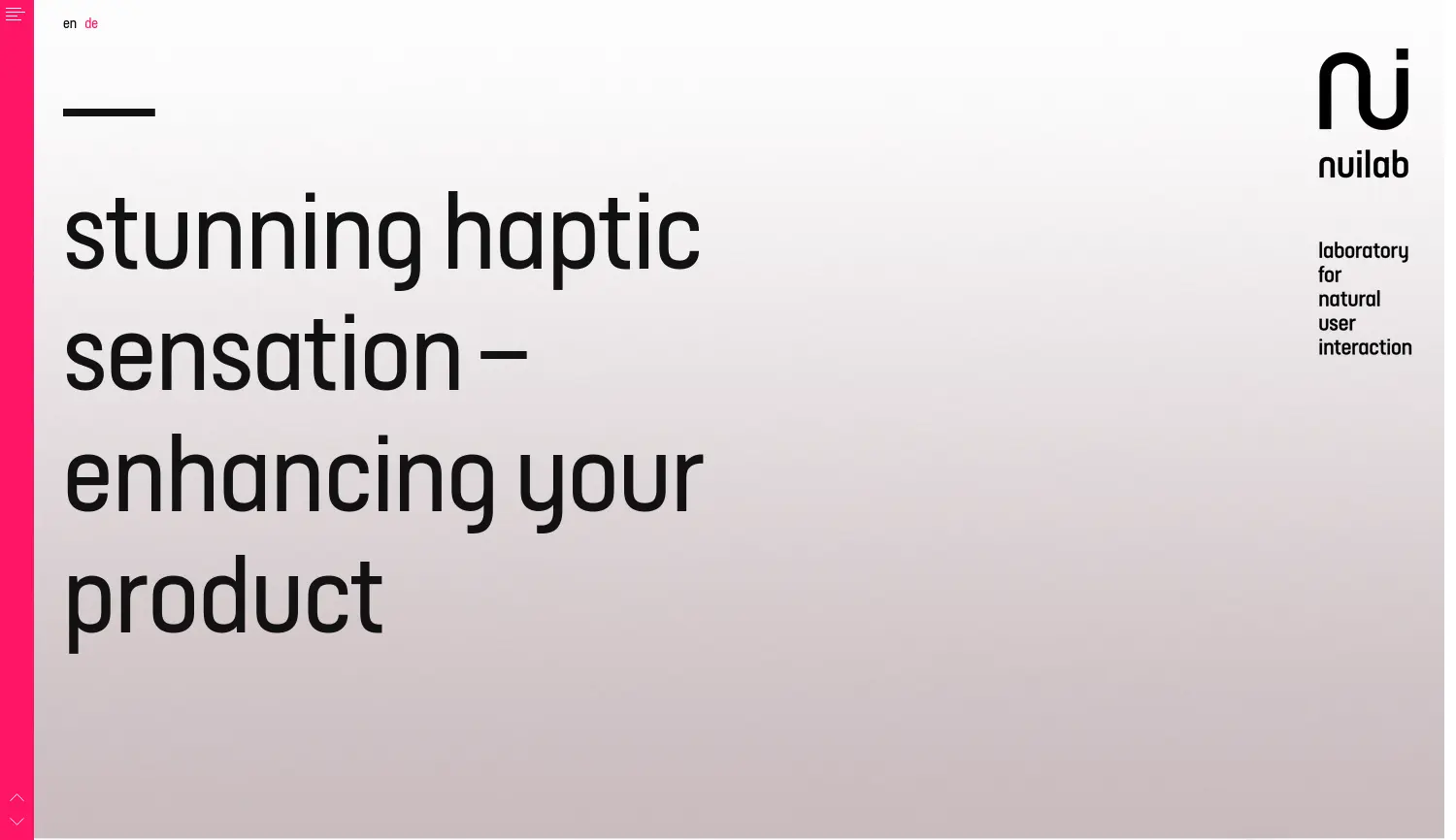 Website der Firma nui lab GmbH