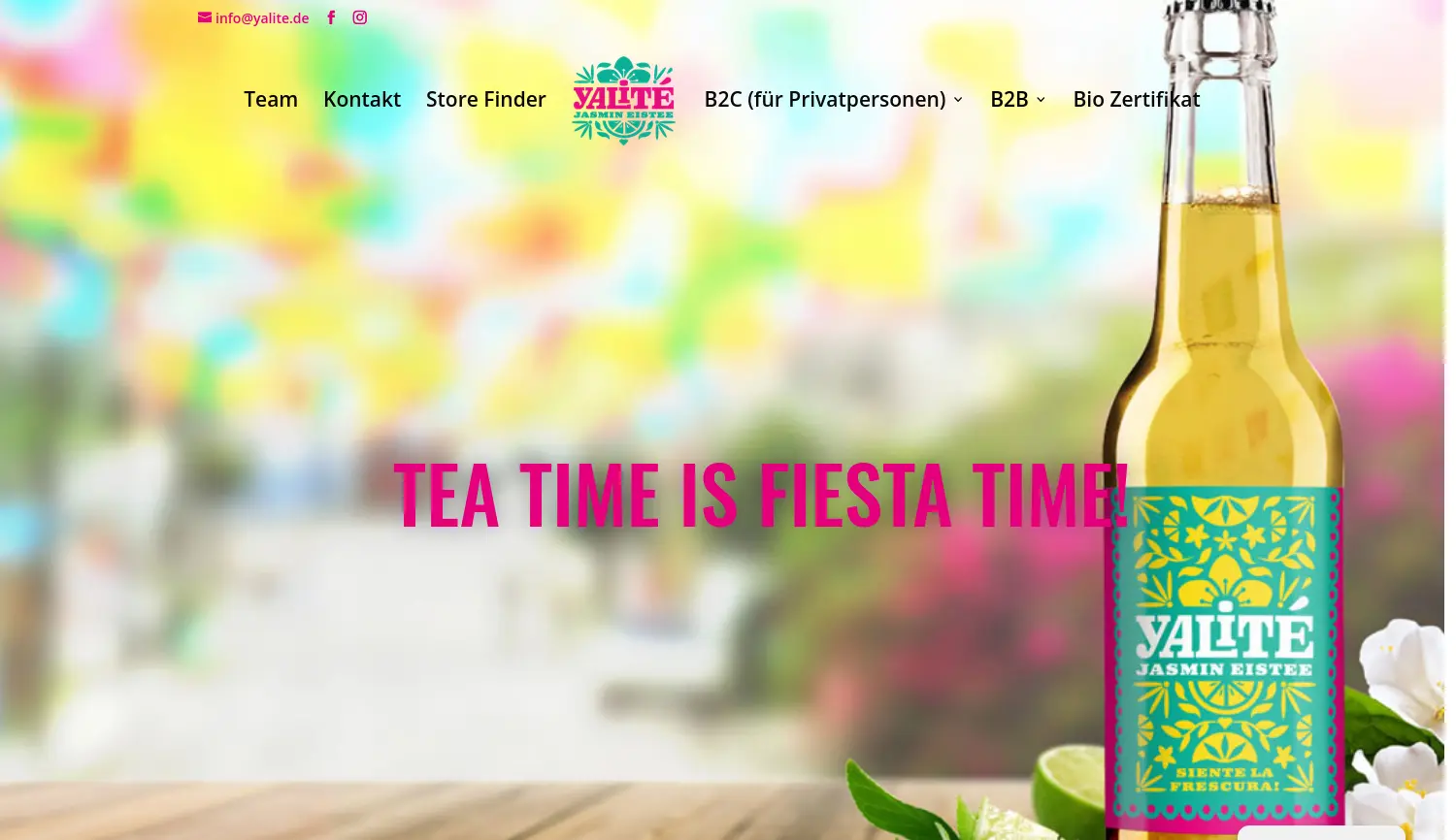Website der Firma Yalite GmbH