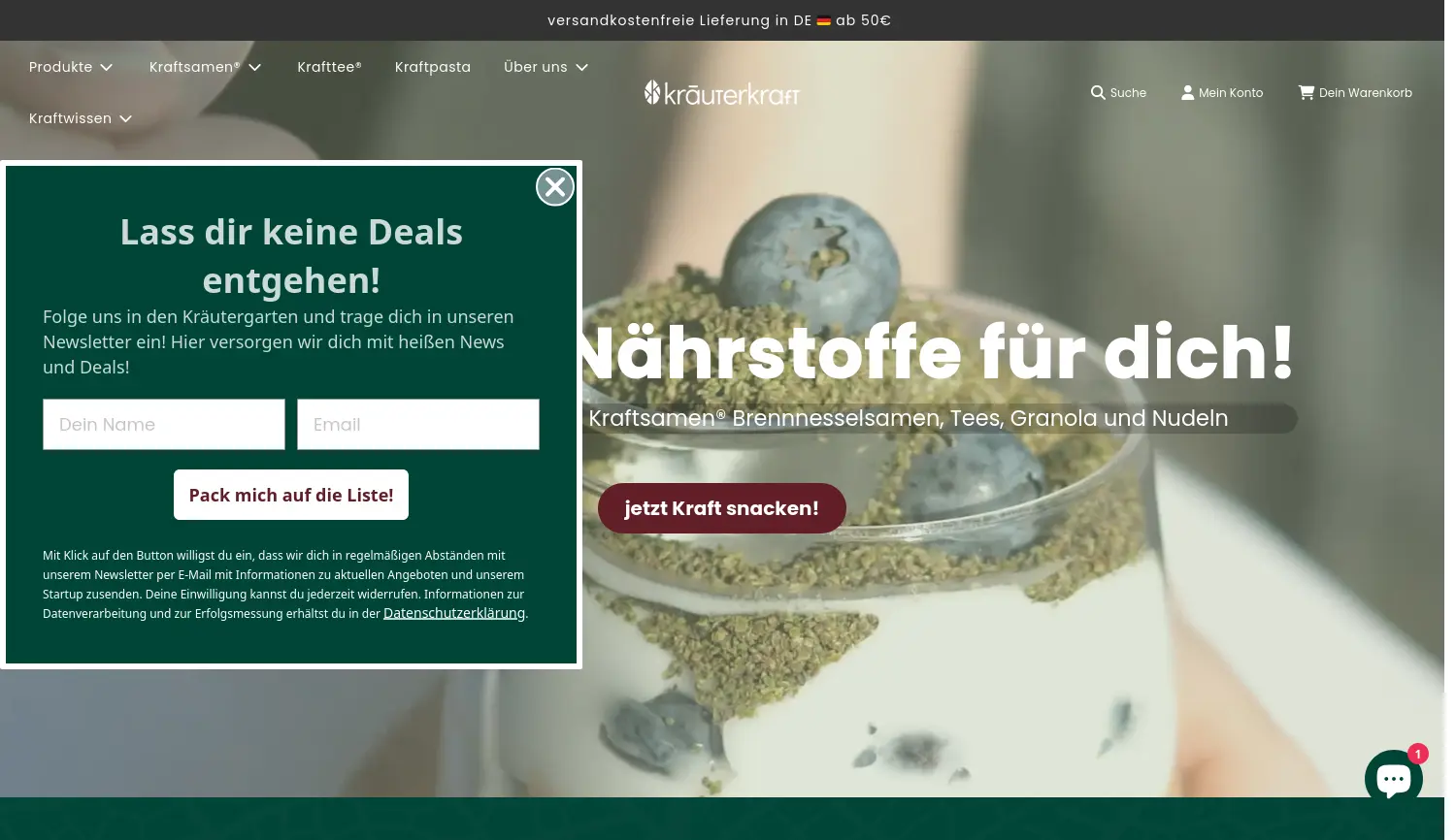 Website der Firma Nadine Kösler-Krautz