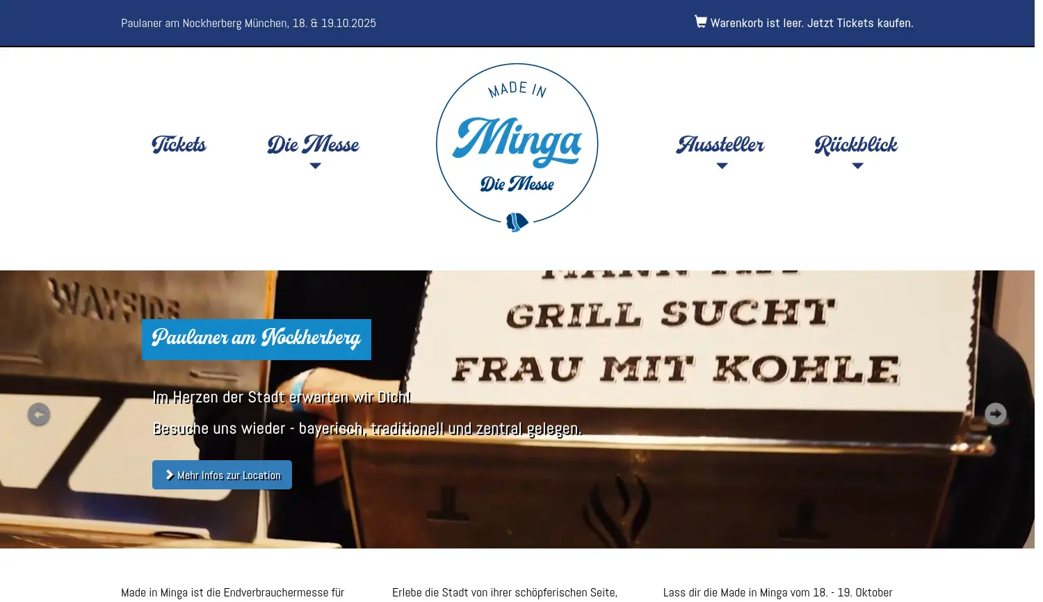 Website der Firma Made In GmbH