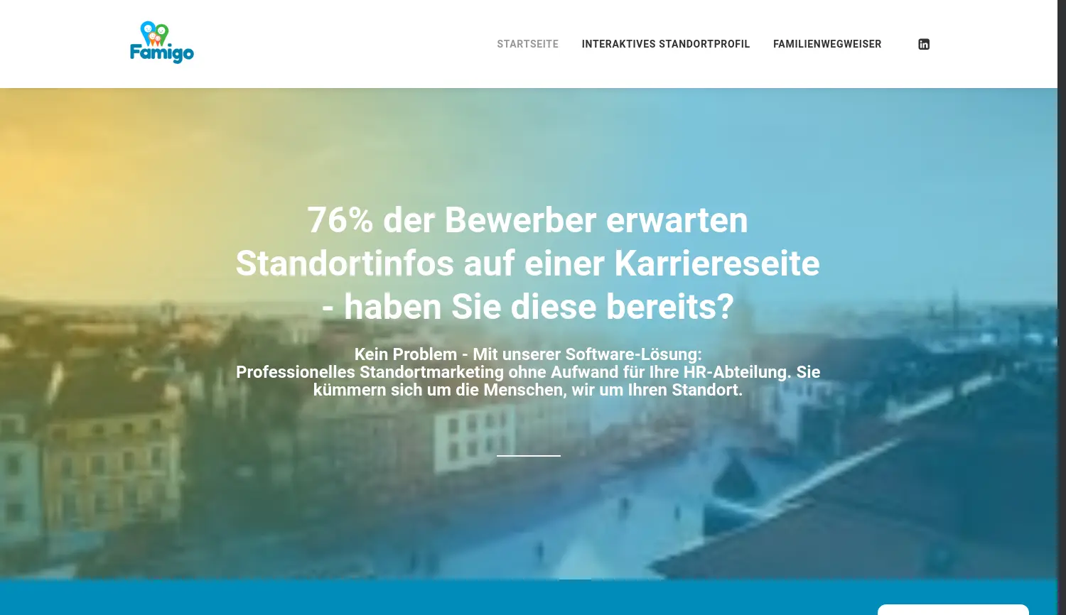 Website der Firma FAMIGO GmbH