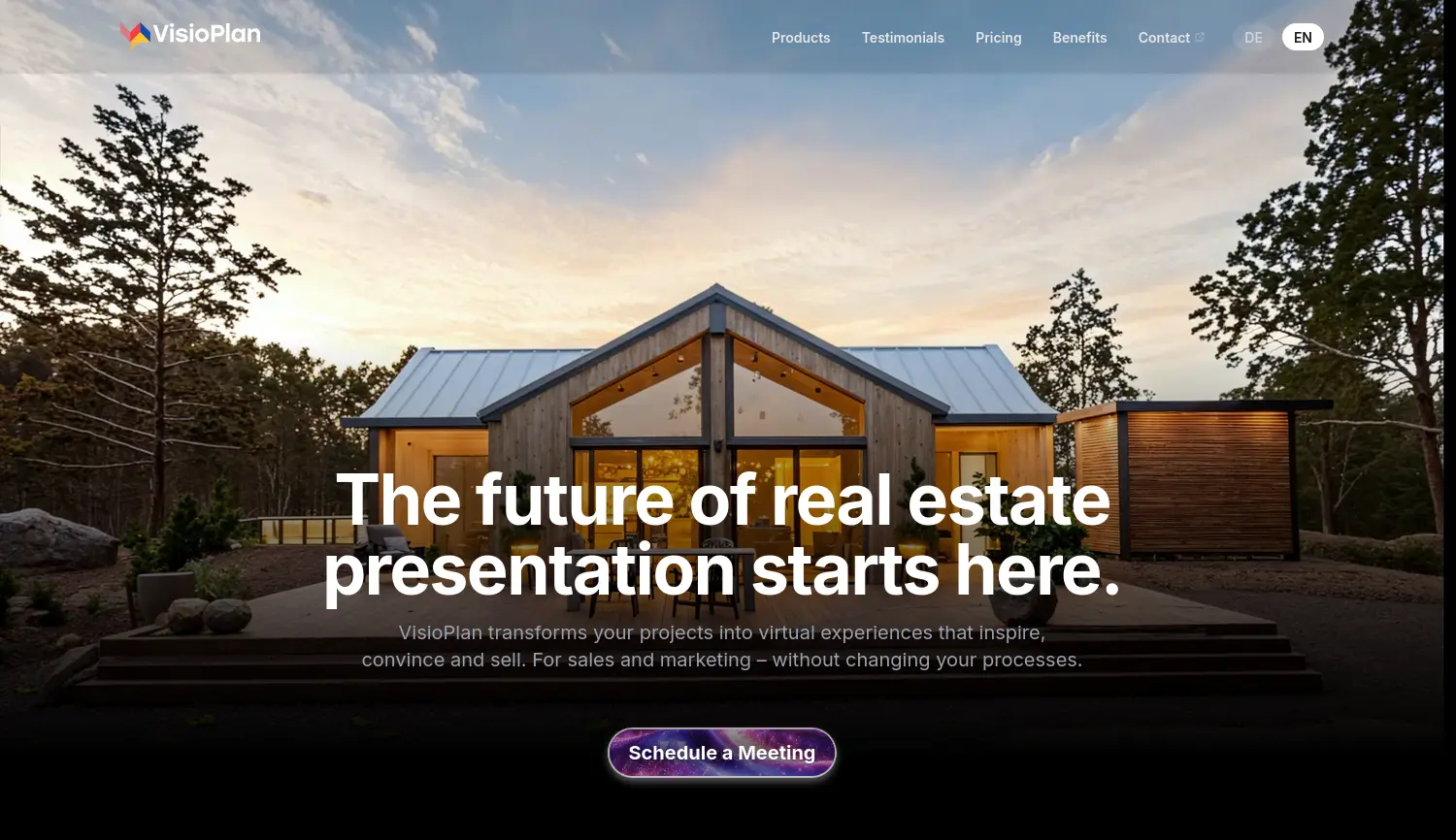 Website der Firma VisioPlan Solutions GmbH