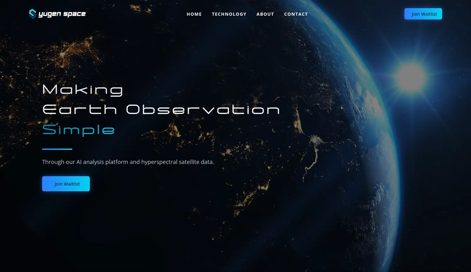 Website der Firma Yugen Space