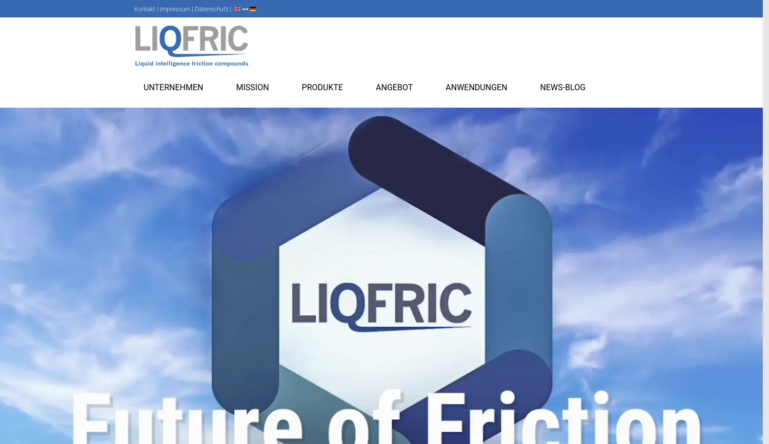 Website der Firma LF GmbH & Co. KG